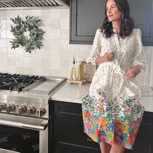 POPLIN SHIRTDRESS - BLISSFUL FLORAL - Picture 3 of 5